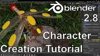 Workflow Tutorial - (Dragonfly) Character Creation in Blender 2.8