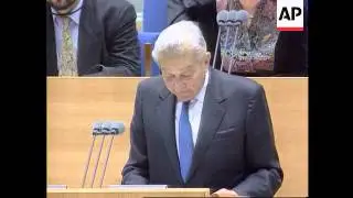 Germany - Weizman Addresses German Parliament