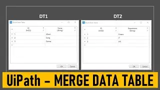 UiPath Merge Data Table