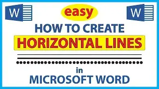 Microsoft Word: How To Create Horizontal Lines In Word | 365 |