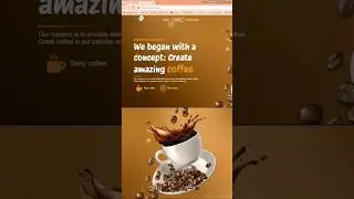 Coffee website using html css #shorts #website #html #css #coding #websitedesign #coffee #viral