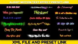 Alight Motion 20 Text Presets ||Trending Alight Motion Presets ||Alight Motion Text Effect Preset