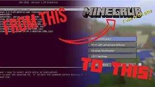 How to Turn your Linux Bootloader into a Minecraft Title Screen? | Minegrub Theme Tutorial