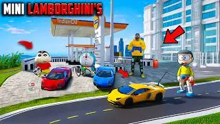 Franklin & shinchan😱Buying Mini 🤑Lamborghini's 🤣 GTA5. Telugu | Tri Star