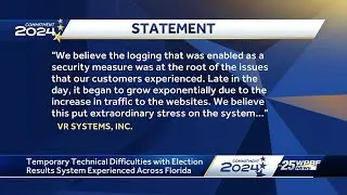 Technical difficulties delay release of primary results in Florida