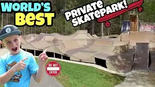 Riding The Worlds BEST Backyard Skatepark!