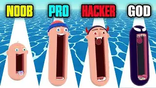 NOOB vs PRO vs HACKER vs GOD ? Hopping Heads