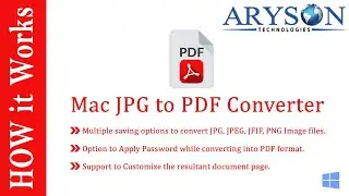 How to Convert JPG, PNG, JFIF & Images to PDF File on Mac using Aryson