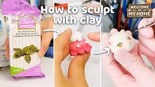 Sculpting a Cute Character with Polymer Clay | Cozy Tutorial for Beginners ✨