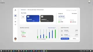 Designing a Banking Application Dashboard in C#