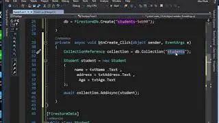 5_Create collection and decuments using AddAsync