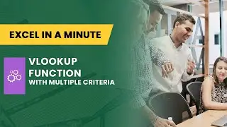 HOW TO USE VLOOKUP WITH MULTIPLE CRITERIA BY EXCEL IN A MINUTE