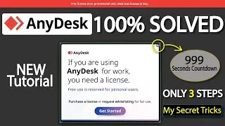 Any Desk License Warning Reset | If you are using any desk for work, you need a license || SOLVED !!