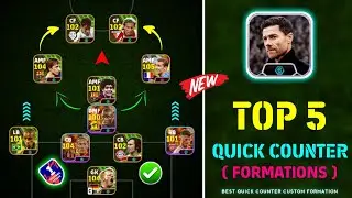 Top 5 Best Quick Counter Custom Formation In eFootball 2024 || Best Custom Formation In eFootball 24