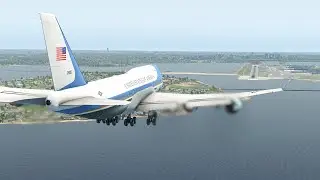 Boeing 747 Air Force One Runway Overrun | X-Plane 11