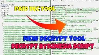 How To Decrypt  Lua Script Byzdnesia 3.0 | Paid Dec Tool | 2023 Method