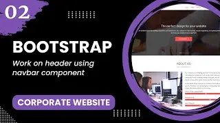 Bootstrap #2 - Work on header using navbar component