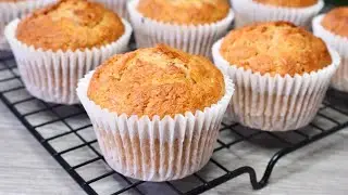 The most delicious and easy banana muffins recipe. Soft and fluffy. Easy baking