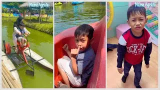 Vlog liburak agra ngumpet ketakutan lihat penampakan buaya full video😱KUMPULAN MAMAAGRATA PART501