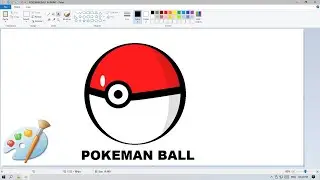 How to Draw Pokemon Ball in MS Paint | Ms Paint |