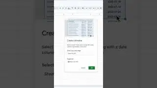 Timeline View in #googlesheets