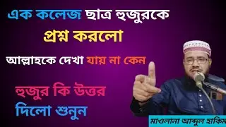 কলেজ ছাত্র হুজুরকে প্রশ্ন করলো আল্লাহকে দেখা যায় না কেন? || হুজুর কি উত্তর দিলো শুনুন