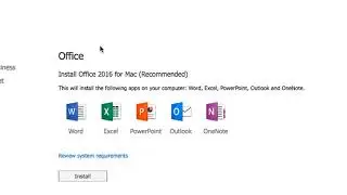 Installing Office 2016 for Mac from an Office 365 Account