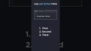 CSS List Properties | List Style Type | css list style type | CSS List explanation