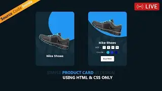 🔴 How to Design a Product Card in HTML CSS with Source Code 💚 CSS Creative Product Card UI Design