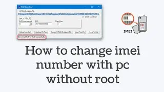 How to change imei number in Mediatek devices without root