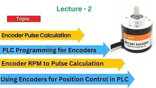 how to use encoder with plc | Encoder ppr calculation | Encoder Speed Calculation in PLC |