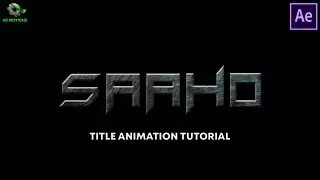 Saaho Title Animation Tutorial | After Effects Tutorial | Stroke Animation Tutorial | Simple Way!!