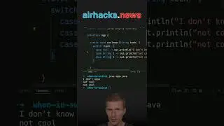 The Case for "When" in Switch #java #shorts #coding #airhacks