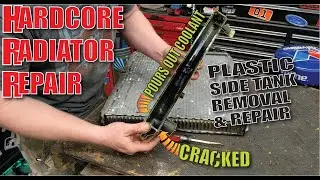 How to Repair a Leaking Car Radiator  -Busted Plastic Side Top Tank