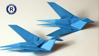 Origami paper swallow | How to make a paper swallow | Origami bird