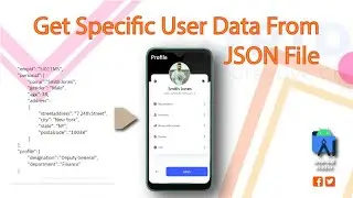 Android Users Specific Data From JSON - Android Studio Tutorial