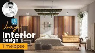 Interior design Timelapse Vray Render 3ds max tutorials for beginners in Tamil