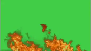 Green Screen fire Free HD