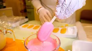 대단한 정성입니다! 케이크 만드는데 10시간? 걸리는 팝시클 케이크 / Popsicle cake / Korean street food