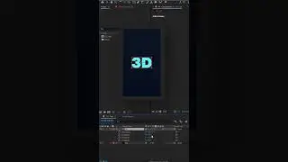 How to create 3D text in After Effects (without plugin) #shorts