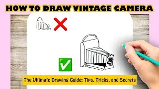 How to draw VINTAGE CAMERA Easy