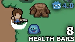 How to Create UPDATING Health Bars in Godot 4