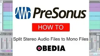 Split Stereo Audio Files to Mono Audio Files in Studio One