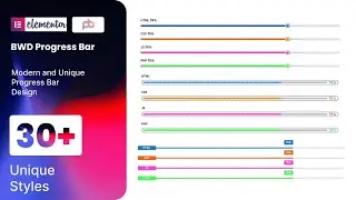 BWD Progress Bar Elementor addon tutorial