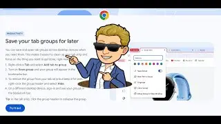 Google Tabs - How to use Tab Groups