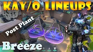 Valorant Top 12 Kayo Post Plant Molly Lineups for Breeze | Kay/o lineups | Kayo guide Breeze |