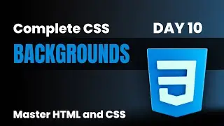 Complete CSS Background Tutorial 🎉 Background Color , Image, Size ,  Position Property 