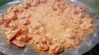 Салат ЦАРСКИЙ с КРЕВЕТКАМИ.Теплый салат.