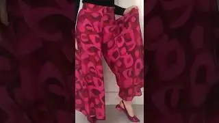 Skirt pants sewing tutorial; look at comments for the tutorial link👇🏻