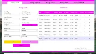 C# Full Project (Assets Management System Using C#.Net)